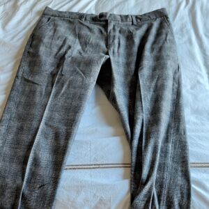 Banana Republic Charcoal Check Dress Pants